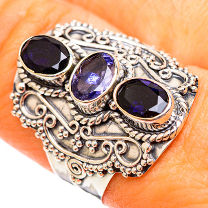 Violet Spinel Rings handcrafted by Ana Silver Co - RING110599