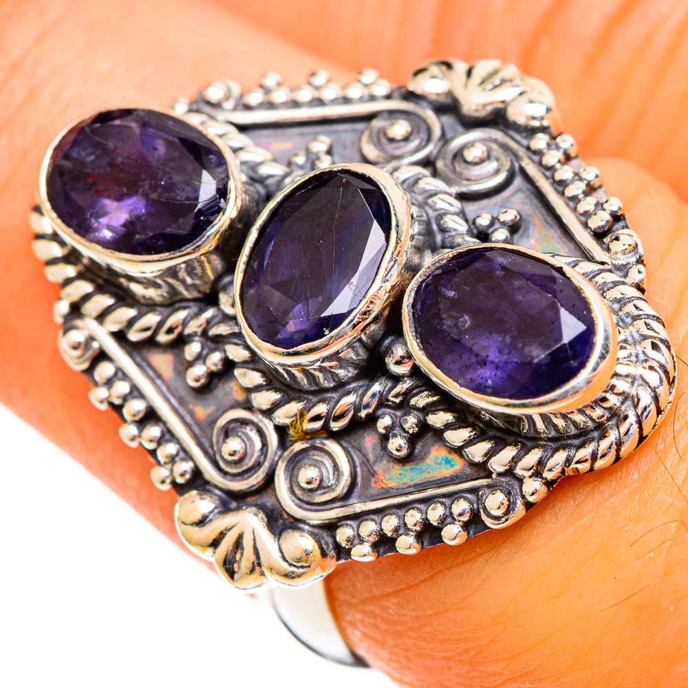 Violet Spinel Rings handcrafted by Ana Silver Co - RING110601