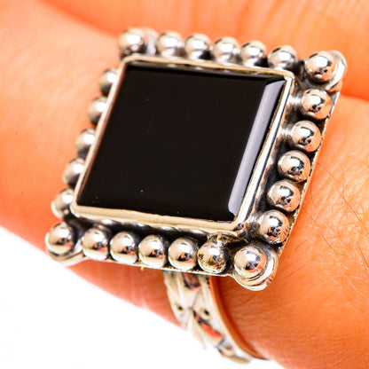 Black Onyx Rings handcrafted by Ana Silver Co - RING110602