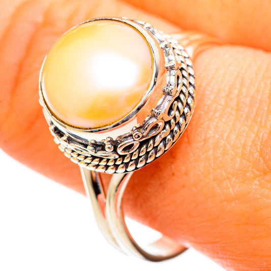 Cultured Pearl Rings handcrafted by Ana Silver Co - RING110603