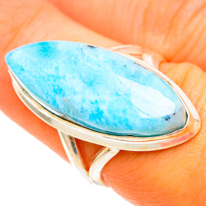 Larimar Rings handcrafted by Ana Silver Co - RING110615