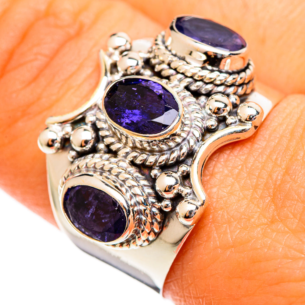 Violet Spinel Rings handcrafted by Ana Silver Co - RING110627