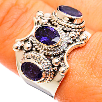Violet Spinel Rings handcrafted by Ana Silver Co - RING110627