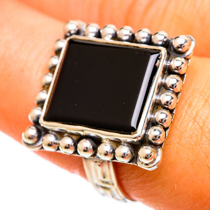 Black Onyx Rings handcrafted by Ana Silver Co - RING110630