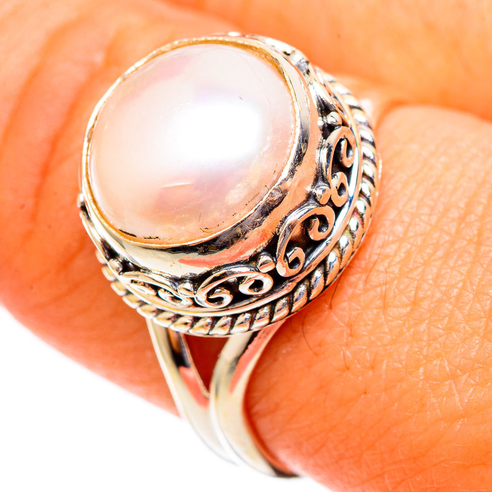 Cultured Pearl Rings handcrafted by Ana Silver Co - RING110636