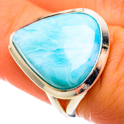 Larimar Rings handcrafted by Ana Silver Co - RING110641