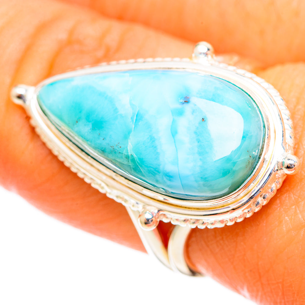 Larimar Rings handcrafted by Ana Silver Co - RING110642