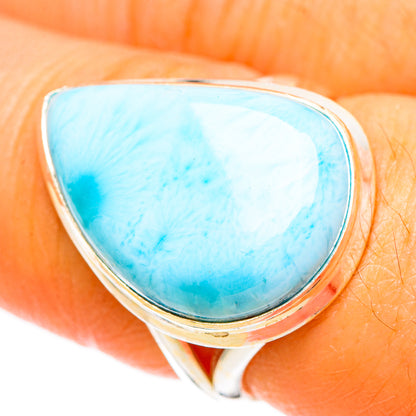 Larimar Rings handcrafted by Ana Silver Co - RING110643
