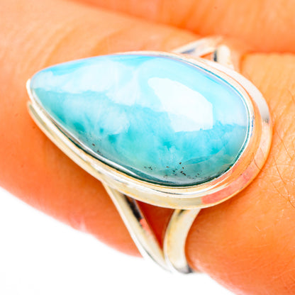 Larimar Rings handcrafted by Ana Silver Co - RING110644
