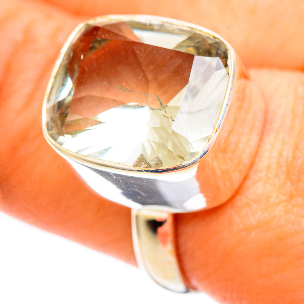 Green Amethyst Rings handcrafted by Ana Silver Co - RING110646