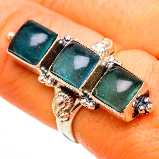 Green Fluorite Rings handcrafted by Ana Silver Co - RING110651