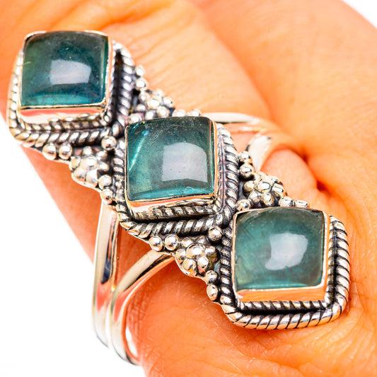 Green Fluorite Rings handcrafted by Ana Silver Co - RING110655