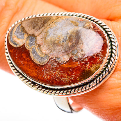 Mushroom Rhyolite Rings handcrafted by Ana Silver Co - RING110668