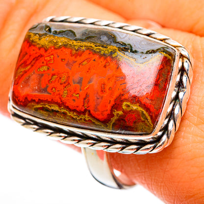 Moroccan Agate Rings handcrafted by Ana Silver Co - RING110669