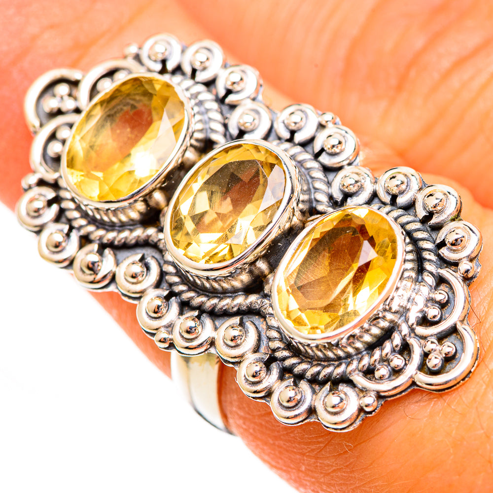 Citrine Rings handcrafted by Ana Silver Co - RING110673