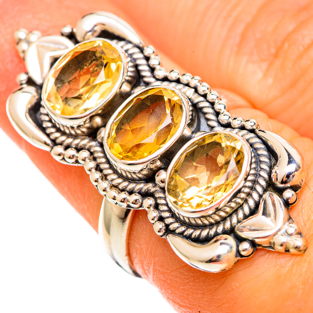 Citrine Rings handcrafted by Ana Silver Co - RING110674