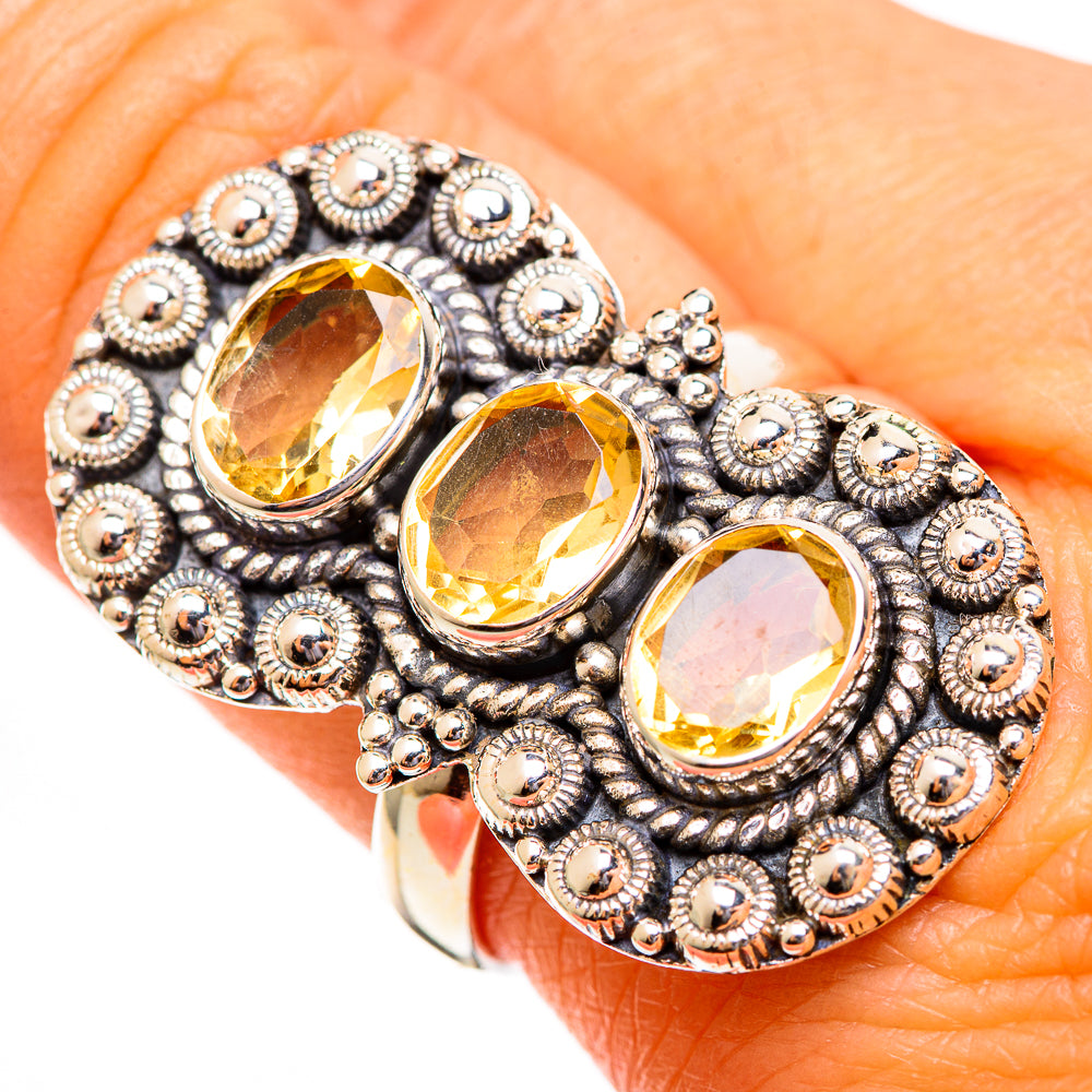 Citrine Rings handcrafted by Ana Silver Co - RING110675