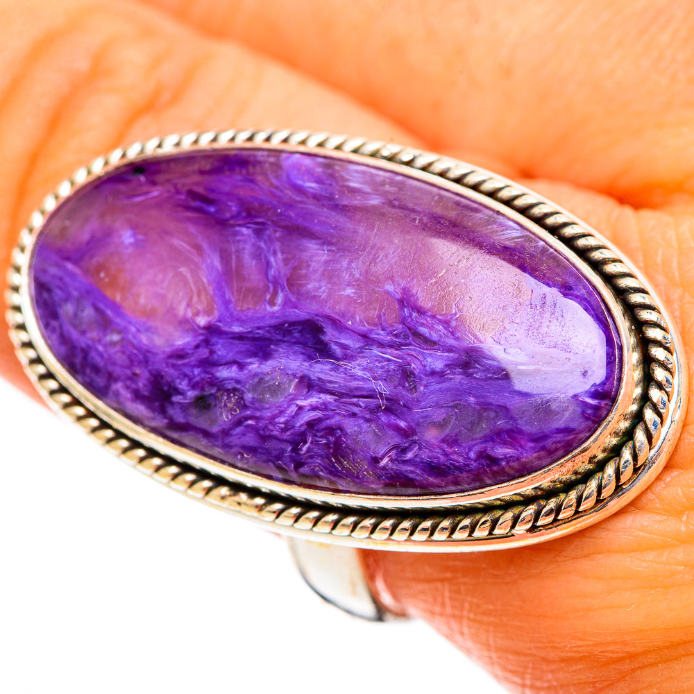 Charoite Rings handcrafted by Ana Silver Co - RING110677