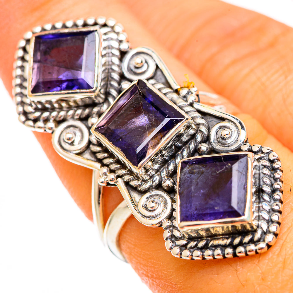 Violet Spinel Rings handcrafted by Ana Silver Co - RING110682
