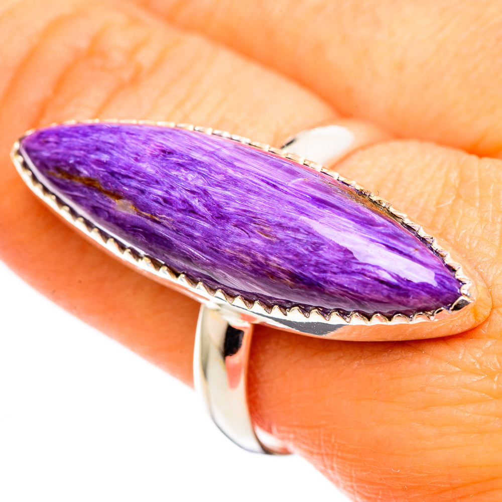 Charoite Rings handcrafted by Ana Silver Co - RING110686