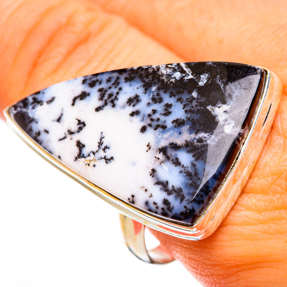 Dendritic Opal Rings handcrafted by Ana Silver Co - RING110692