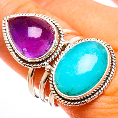 Larimar Rings handcrafted by Ana Silver Co - RING110695