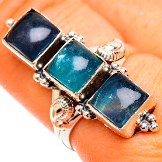 Green Fluorite Rings handcrafted by Ana Silver Co - RING110696