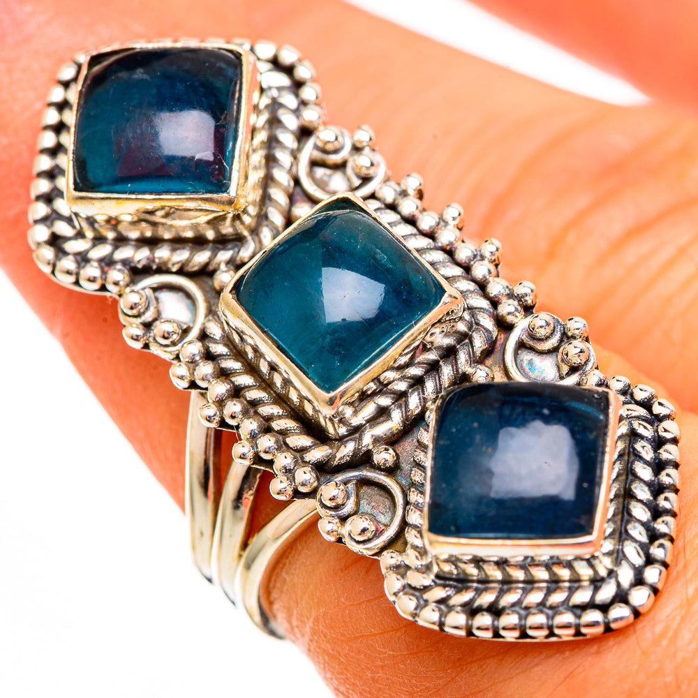 Green Fluorite Rings handcrafted by Ana Silver Co - RING110700