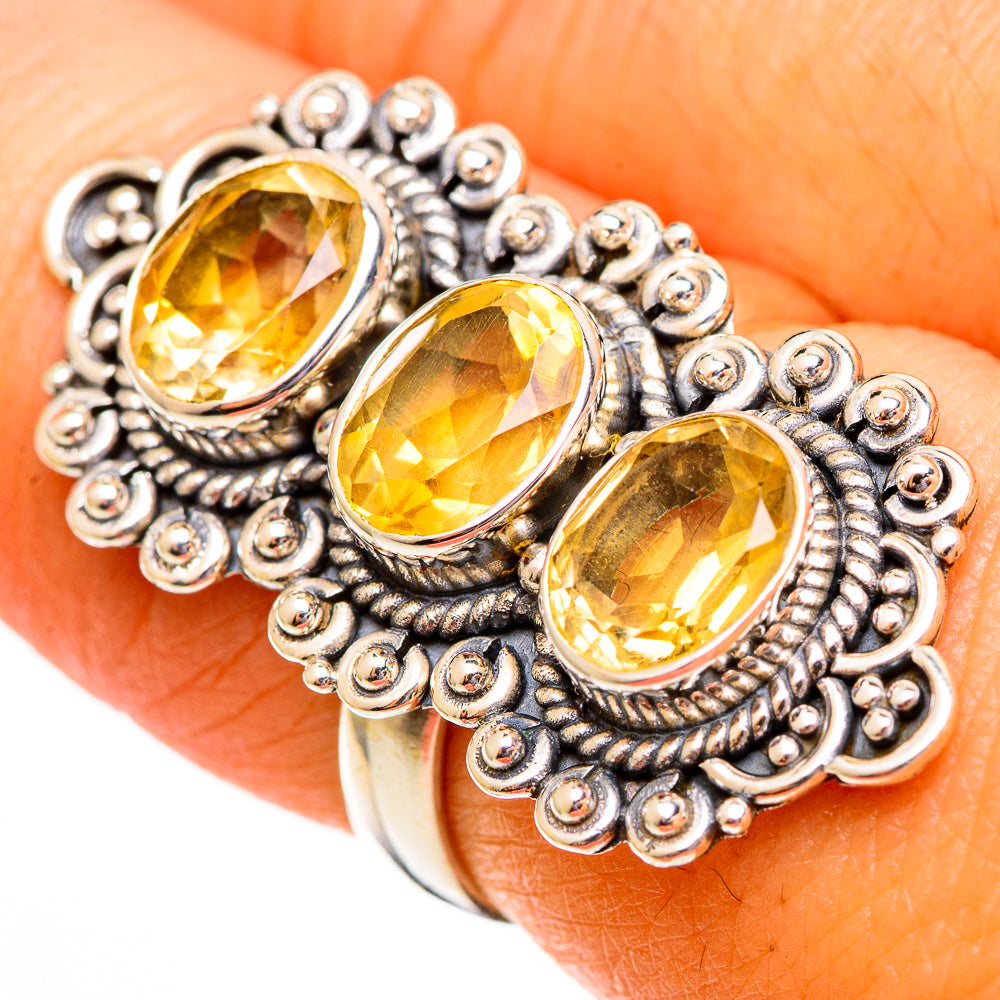 Citrine Rings handcrafted by Ana Silver Co - RING110721