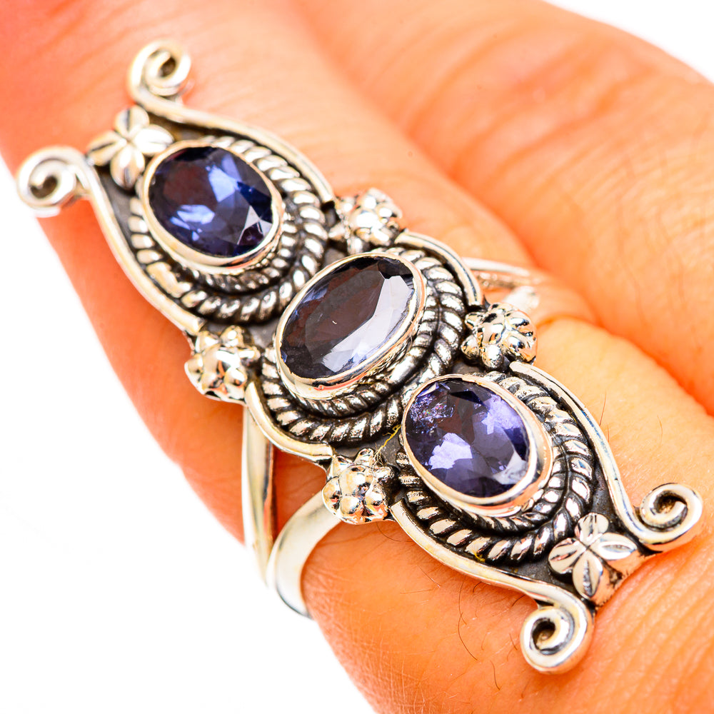 Violet Spinel Rings handcrafted by Ana Silver Co - RING110723