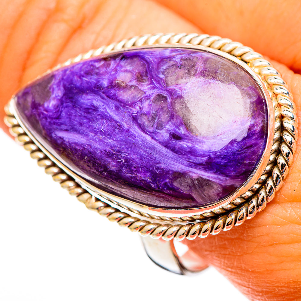 Charoite Rings handcrafted by Ana Silver Co - RING110726