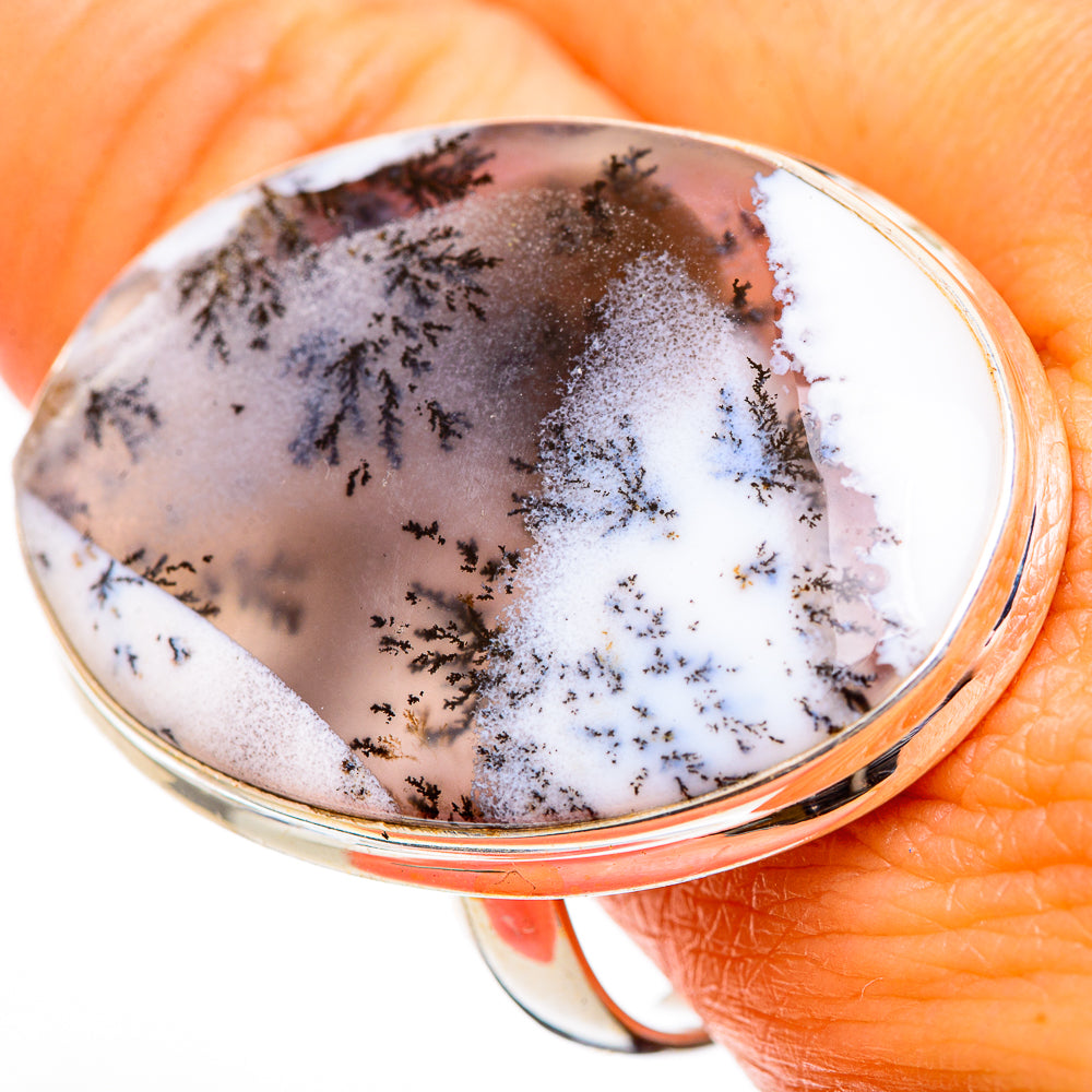 Dendritic Opal Rings handcrafted by Ana Silver Co - RING110739