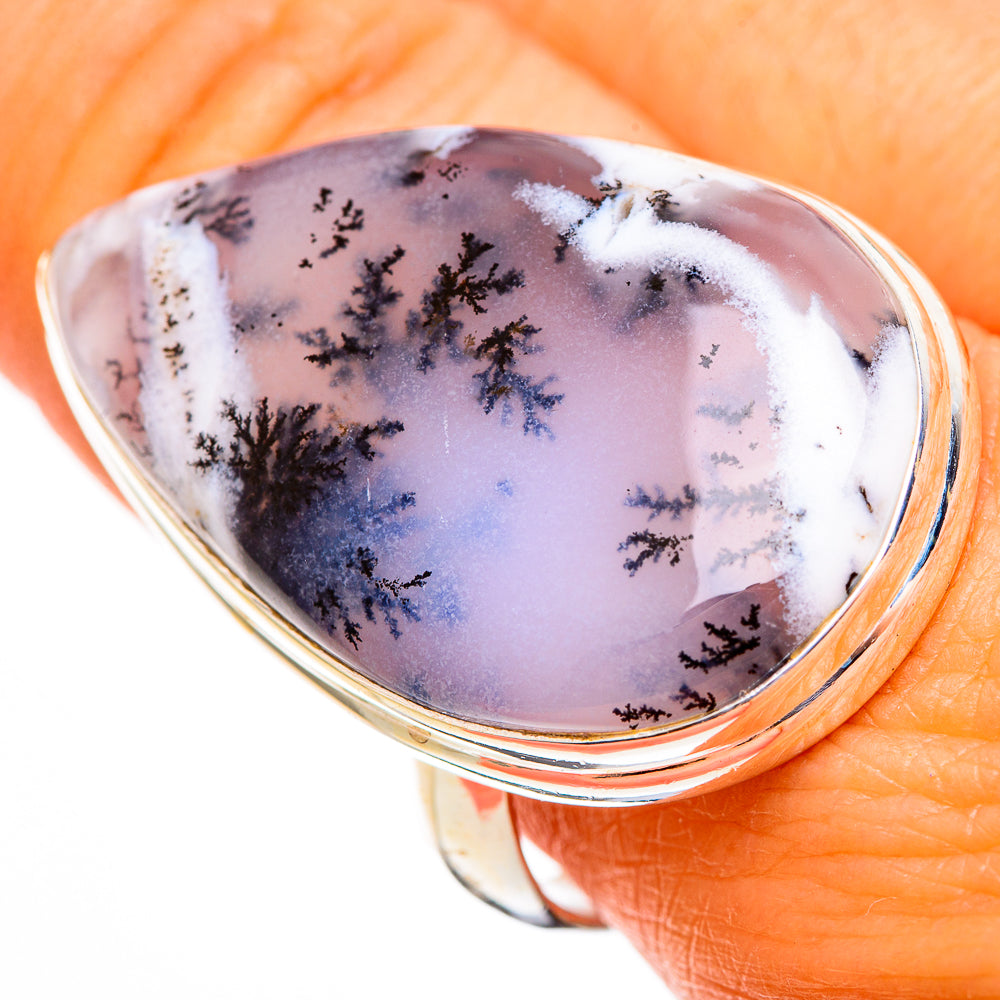 Dendritic Opal Rings handcrafted by Ana Silver Co - RING110740