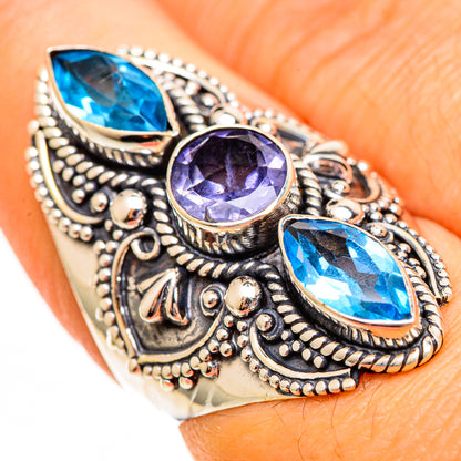 Violet Spinel Rings handcrafted by Ana Silver Co - RING110746
