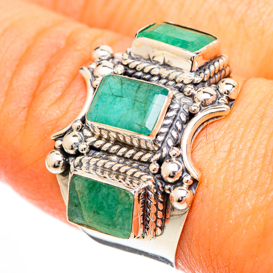 Emerald Rings handcrafted by Ana Silver Co - RING110758