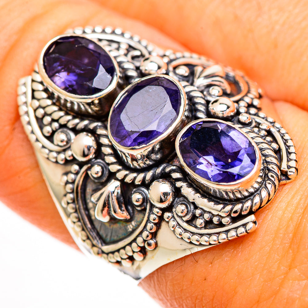 Violet Spinel Rings handcrafted by Ana Silver Co - RING110769