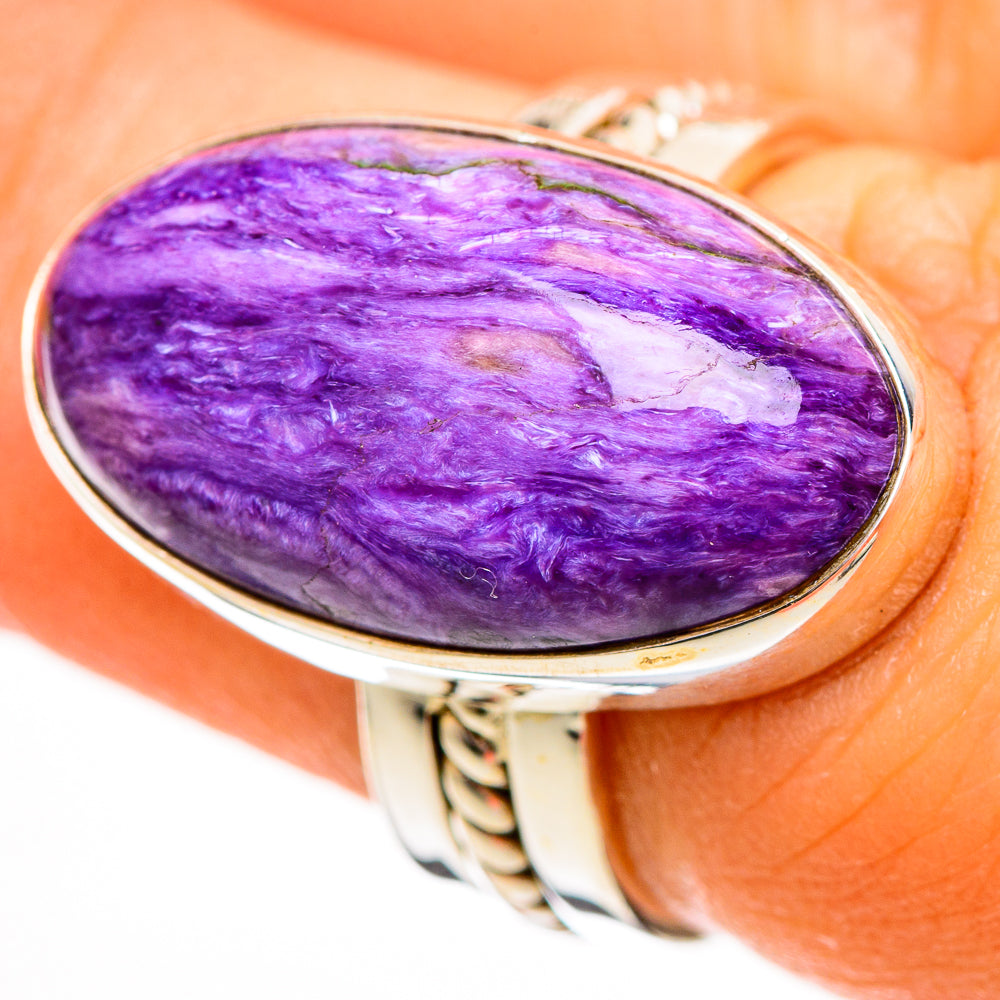 Charoite Rings handcrafted by Ana Silver Co - RING110771