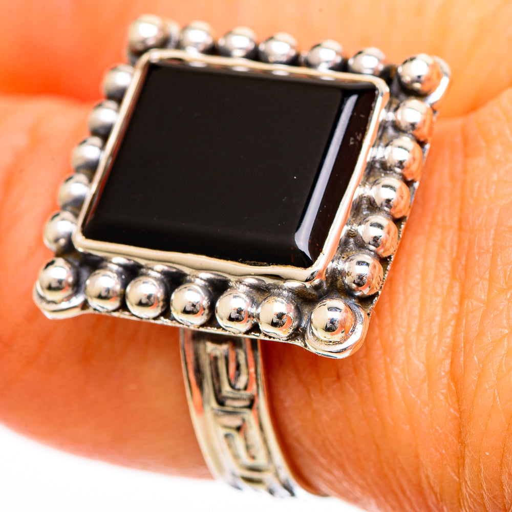 Black Onyx Rings handcrafted by Ana Silver Co - RING110772