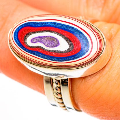 Fordite Rings handcrafted by Ana Silver Co - RING110780