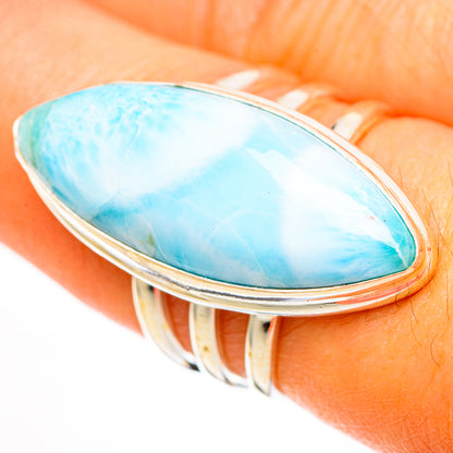 Larimar Rings handcrafted by Ana Silver Co - RING110785