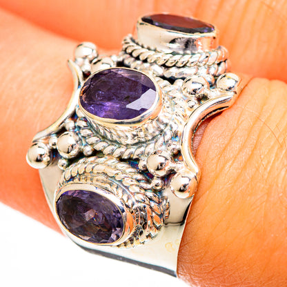 Violet Spinel Rings handcrafted by Ana Silver Co - RING110794