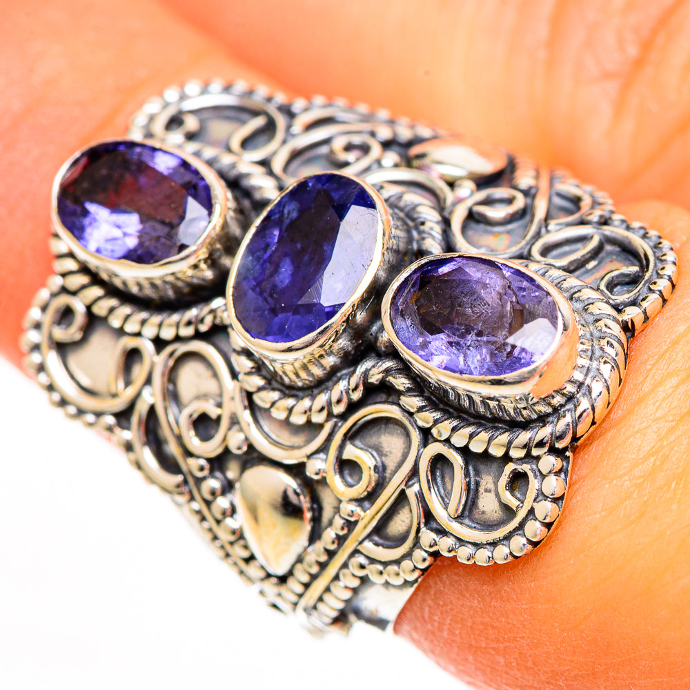 Violet Spinel Rings handcrafted by Ana Silver Co - RING110795