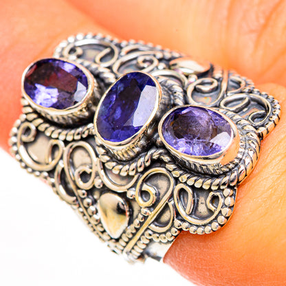 Violet Spinel Rings handcrafted by Ana Silver Co - RING110795