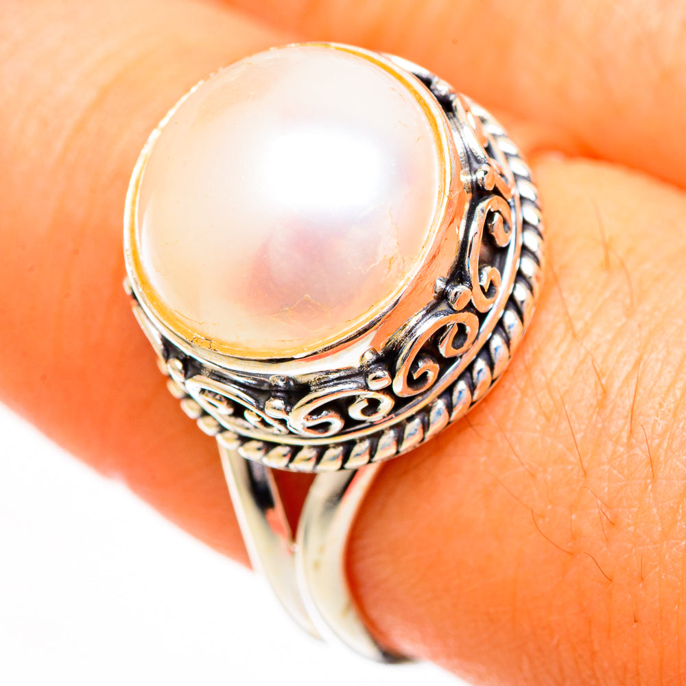 Cultured Pearl Rings handcrafted by Ana Silver Co - RING110801