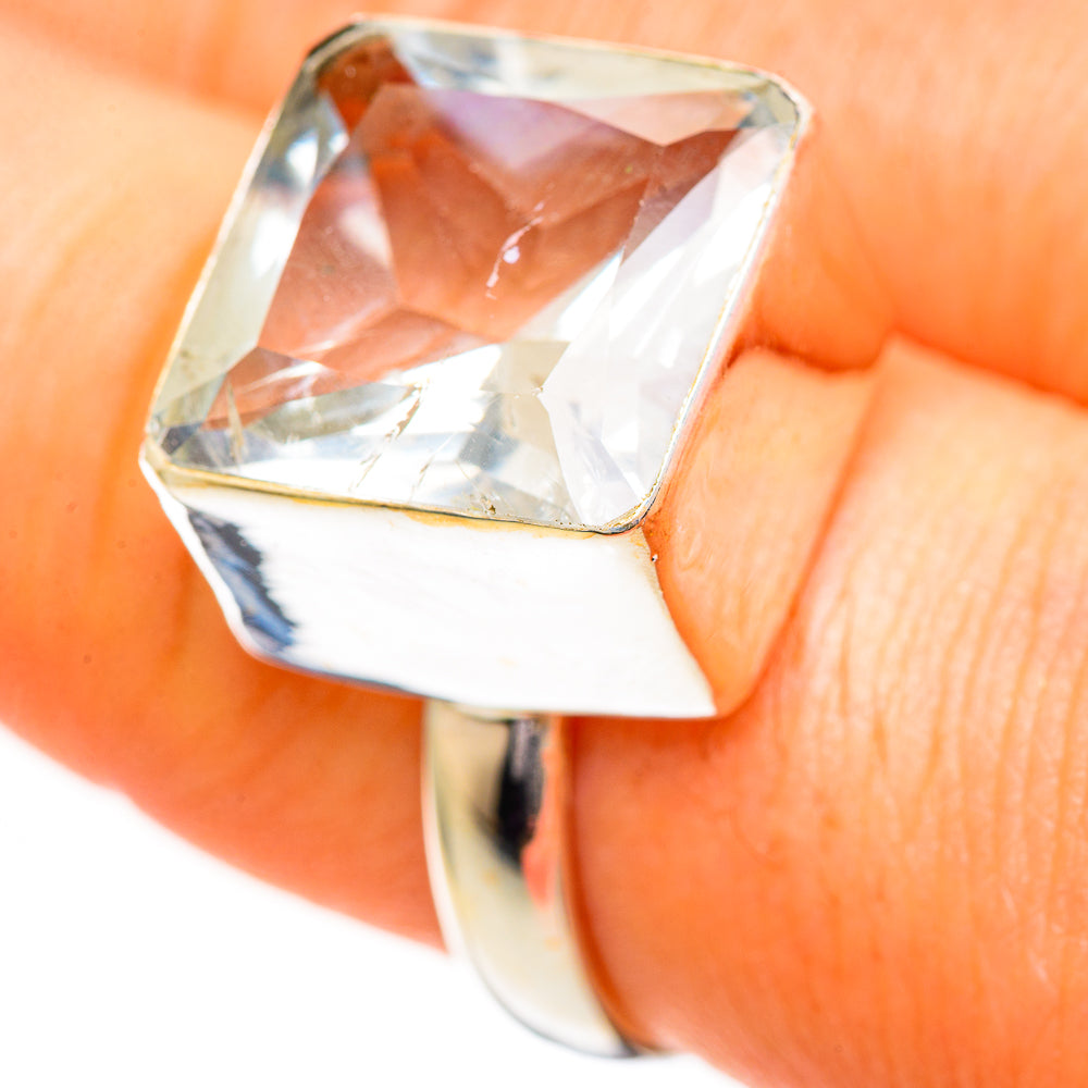 White Quartz Rings handcrafted by Ana Silver Co - RING110805