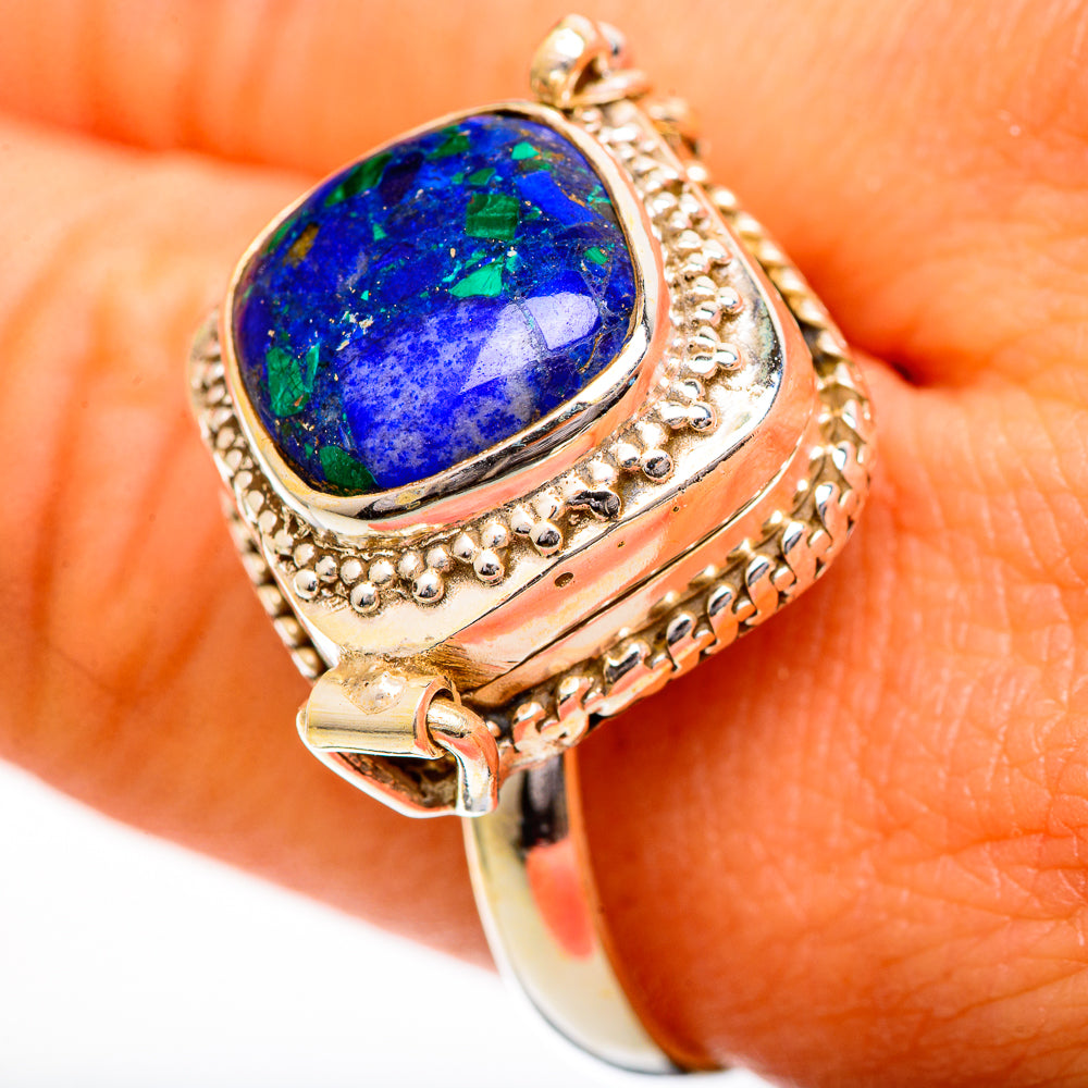 Azurite Rings handcrafted by Ana Silver Co - RING110807