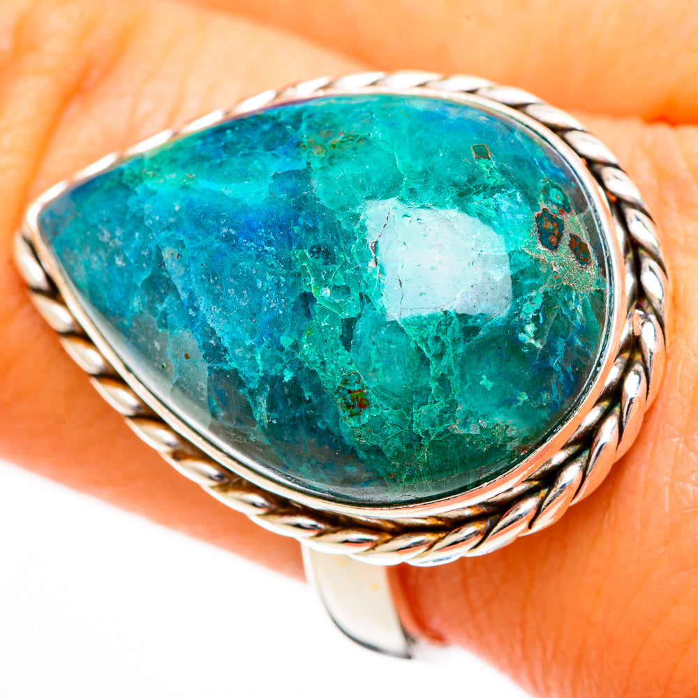Chrysocolla Rings handcrafted by Ana Silver Co - RING110810