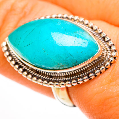 Peruvian Amazonite Rings handcrafted by Ana Silver Co - RING110811