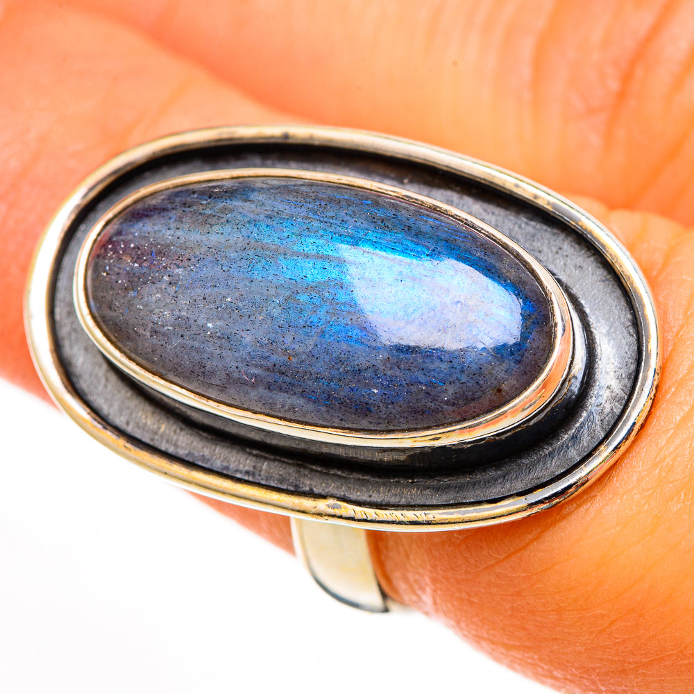 Labradorite Rings handcrafted by Ana Silver Co - RING110812