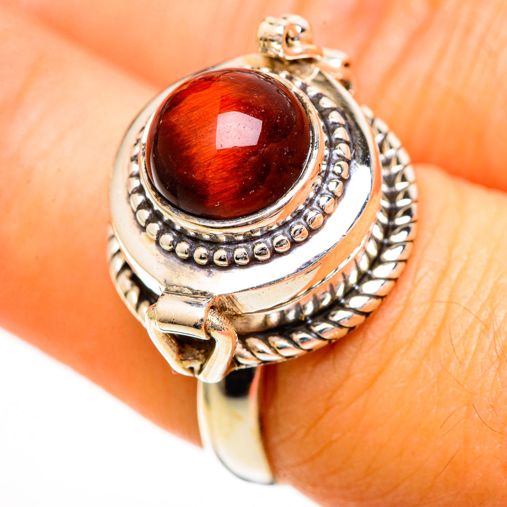 Red Tiger Eye Rings handcrafted by Ana Silver Co - RING110819